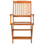 Set comedor de jardín 9 piezas madera maciza acacia 220x90x75cm