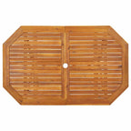 Juego de comedor de jardín 5 piezas madera maciza de acacia