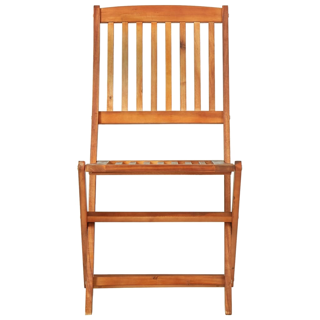Juego de comedor de jardín 7 piezas madera maciza de acacia