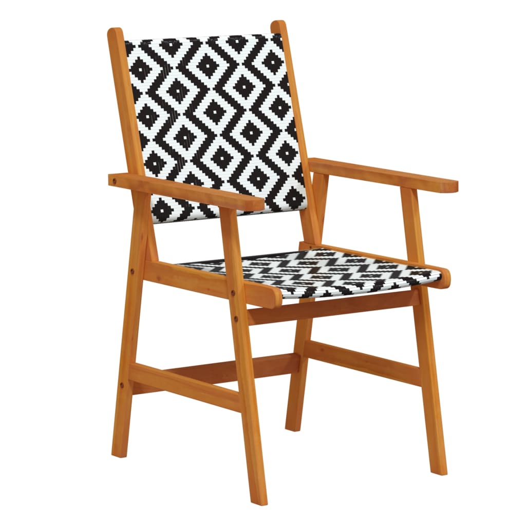 Juego de comedor de jardín 3 piezas madera maciza de acacia