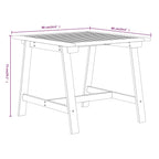 Juego de comedor de jardín 3 piezas madera maciza de acacia