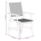 Juego de comedor de jardín 3 piezas madera maciza de acacia