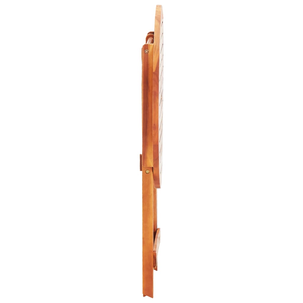 Set de comedor de jardín plegable 3 pzas madera eucalipto
