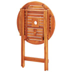 Set de comedor de jardín plegable 3 pzas madera eucalipto