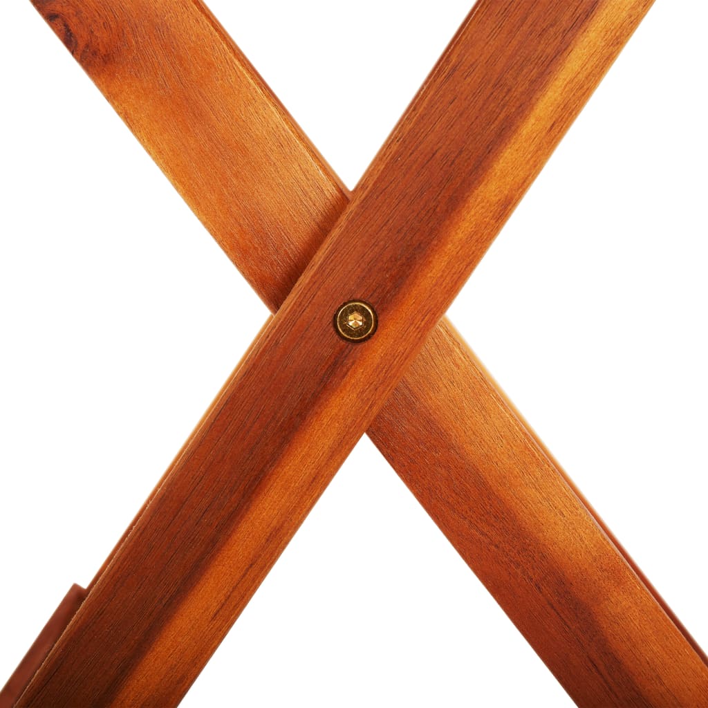 Set de comedor de jardín plegable 3 pzas madera eucalipto