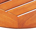 Set de comedor de jardín plegable 3 pzas madera eucalipto