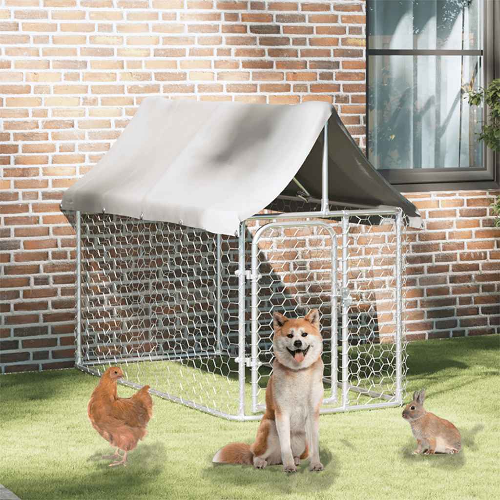 Canil exterior com telhado 100x100x125 cm