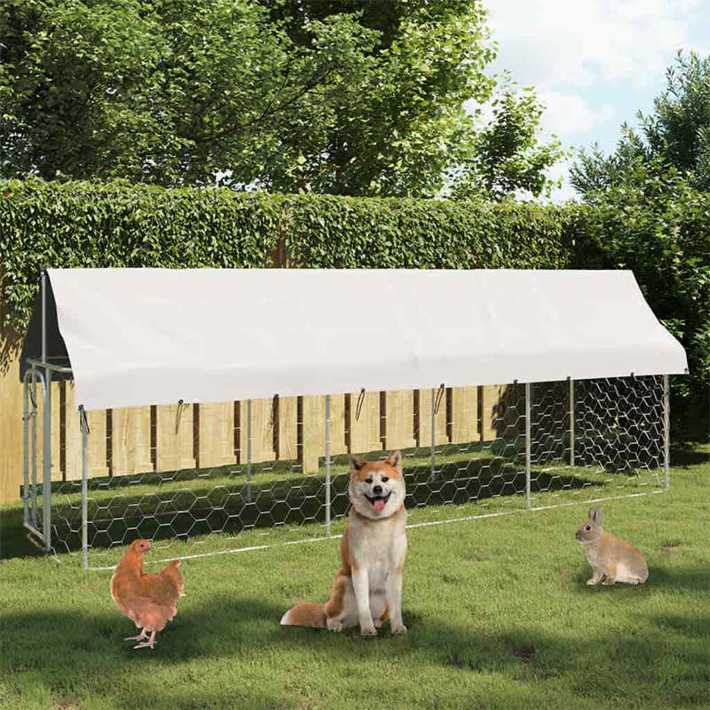 Canil exterior com telhado 100x100x125 cm