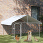 Perrera de exterior con techo 100x100x125 cm