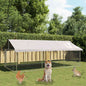 Perrera de exterior con techo 100x100x125 cm