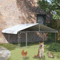 Perrera de exterior con techo 100x100x125 cm
