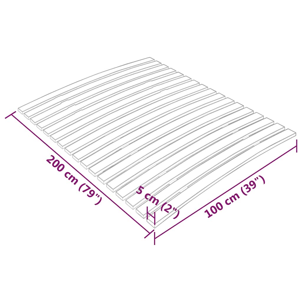 Recambio de láminas de cama con 17 láminas (100 x 200 cm)