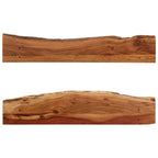 Estantes de pared 2 unidades madera maciza acacia 110x20x18 cm