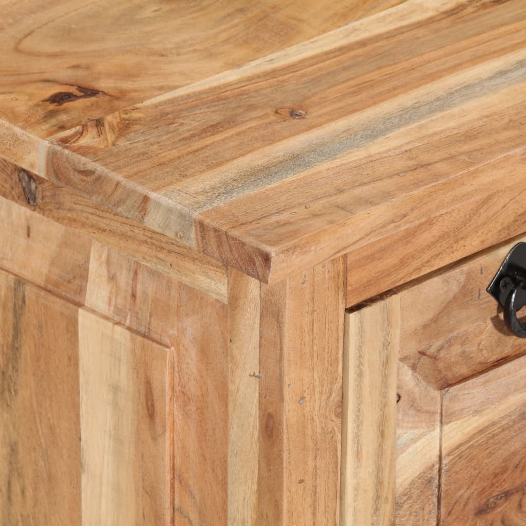 Zapatero madera de acacia maciza 85x40x45 cm