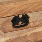 Zapatero madera de acacia maciza 85x40x45 cm