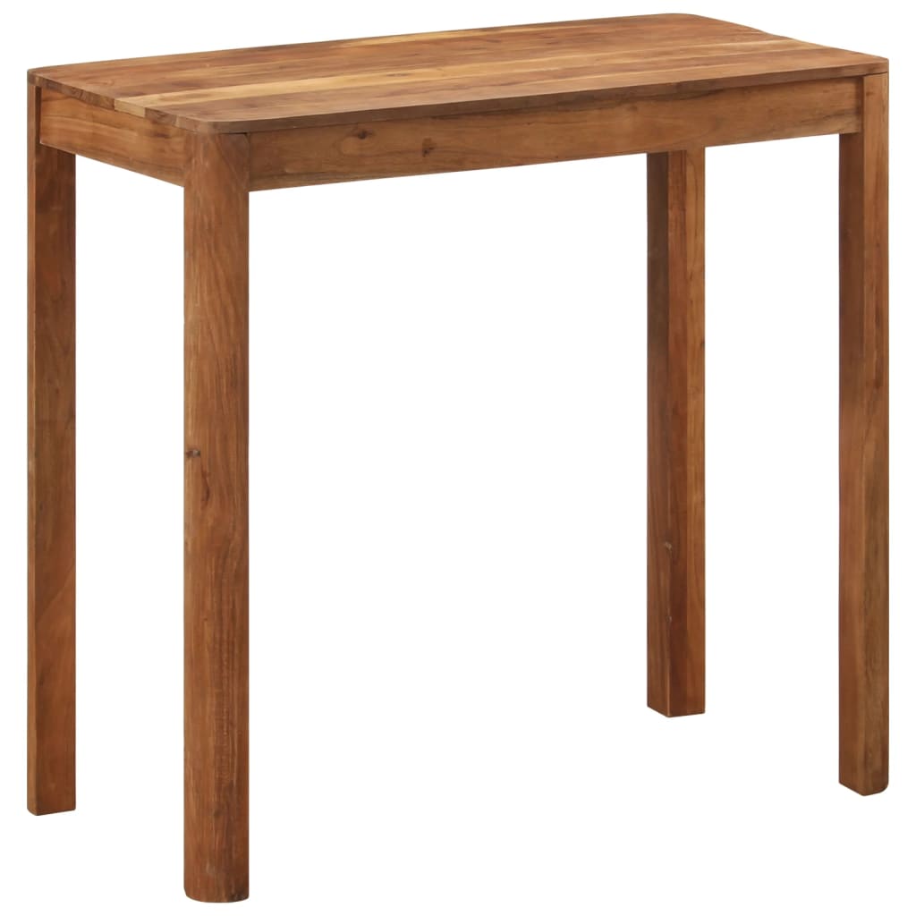 Mesa alta cocina madera acacia acabado miel 110x55x106 cm