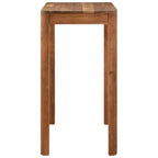 Mesa alta cocina madera acacia acabado miel 110x55x106 cm