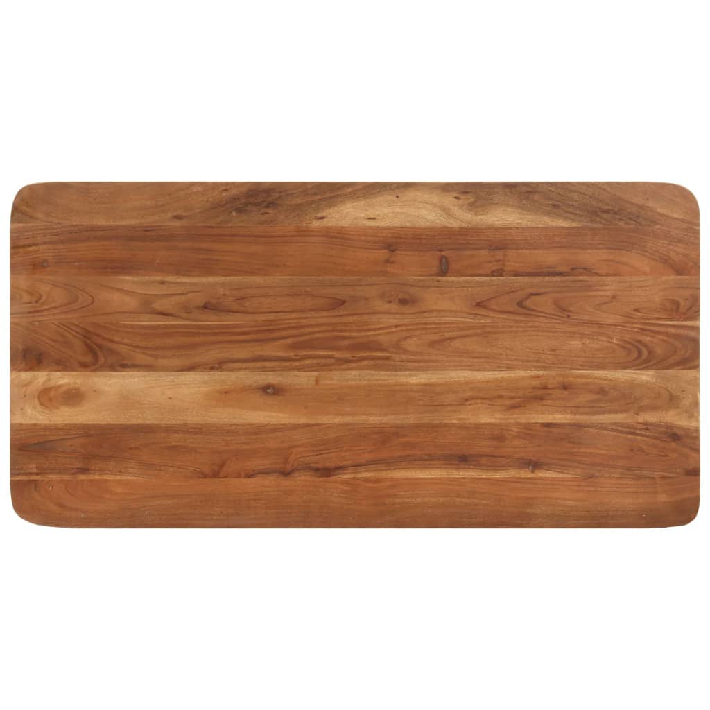 Mesa alta cocina madera acacia acabado miel 110x55x106 cm