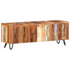 Mueble de TV madera maciza reciclada 110x30x40 cm