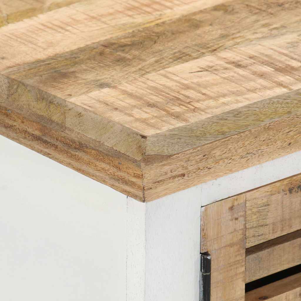 Mueble de TV madera maciza de mango 110x30x40 cm