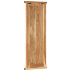 Percheros 2 unidades madera maciza de acacia 38x100 cm