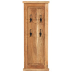 Percheros 2 unidades madera maciza de acacia 38x100 cm