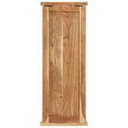 Percheros 2 unidades madera maciza de acacia 38x100 cm