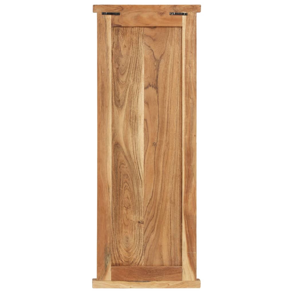 Percheros 2 unidades madera maciza de acacia 38x100 cm