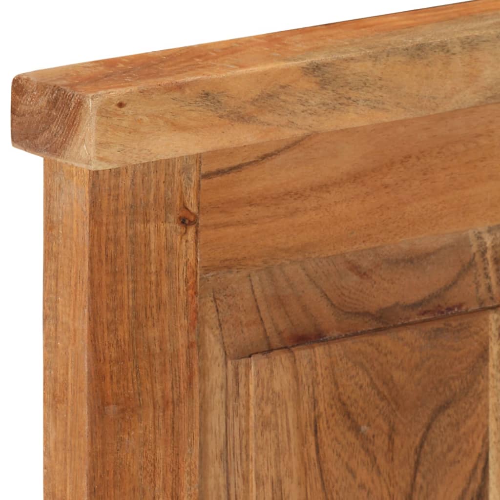 Percheros 2 unidades madera maciza de acacia 38x100 cm