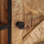 Mueble de TV madera mango rugosa y acacia maciza 140x30x46 cm