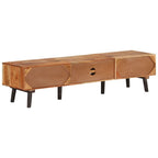 Mueble para TV madera maciza de acacia 145x35x35 cm