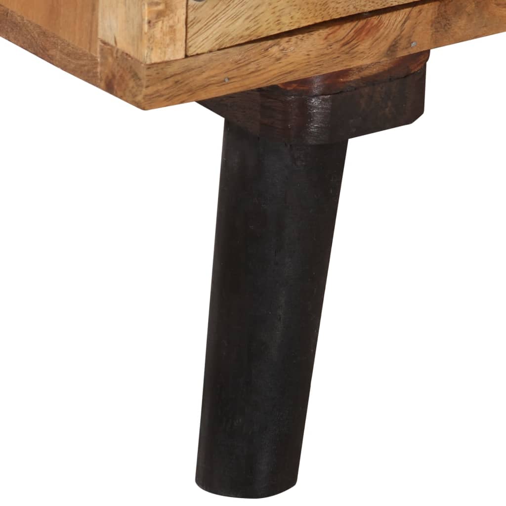 Mueble para TV madera maciza de acacia 145x35x35 cm