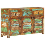 Aparador de madera maciza reciclada 110x35x65 cm