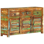 Aparador de madera maciza reciclada 110x35x65 cm