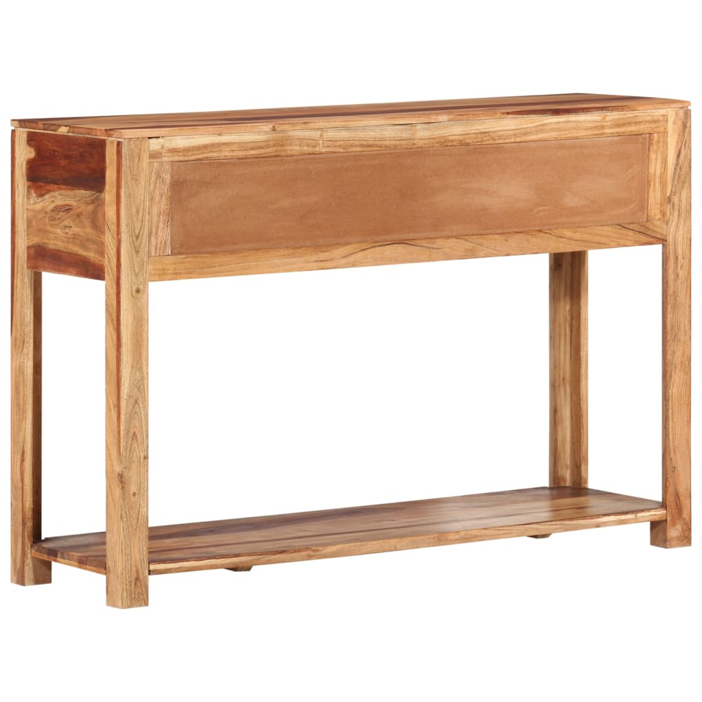 Mesa consola madera maciza de acacia 110x35x75 cm