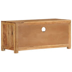Mueble de TV madera maciza de acacia 88x35x40 cm