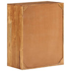 Cómoda de madera maciza de acacia 60x33x75 cm