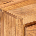 Cómoda de madera maciza de acacia 60x33x75 cm
