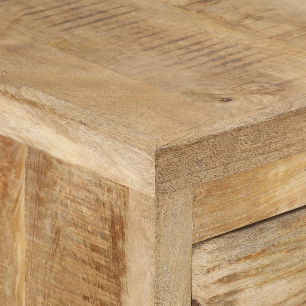 Escritorio con pedestal madera maciza de mango 140x50x77 cm