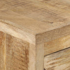 Escritorio con pedestal madera maciza de mango 140x50x77 cm