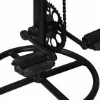 Taburetes cocina 2 uds piel cabra estampado lona marrón negro