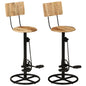 Kitchen stools, 2 units, solid mango wood