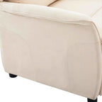 Sillón reclinable Crema 66.5 x 94 x 101.5 cm Poliéster