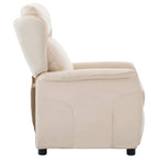 Sillón reclinable Crema 66.5 x 94 x 101.5 cm Poliéster
