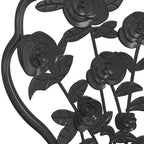 Sillas de bistró 2 unidades aluminio fundido negro