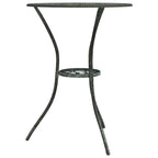 Mesa y sillas bistró de jardín 3 pzas aluminio fundido verde