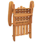 Silla de jardín Adirondack con reposapiés madera acacia maciza