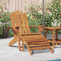 Silla de jardín Adirondack con reposapiés madera acacia maciza