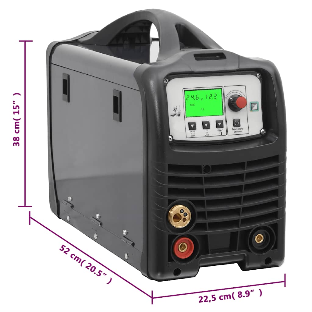 Máquina de soldadura MIG/MMA/ Lift TIG 200 A