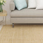 Alfombra de sisal natural 100x100 cm